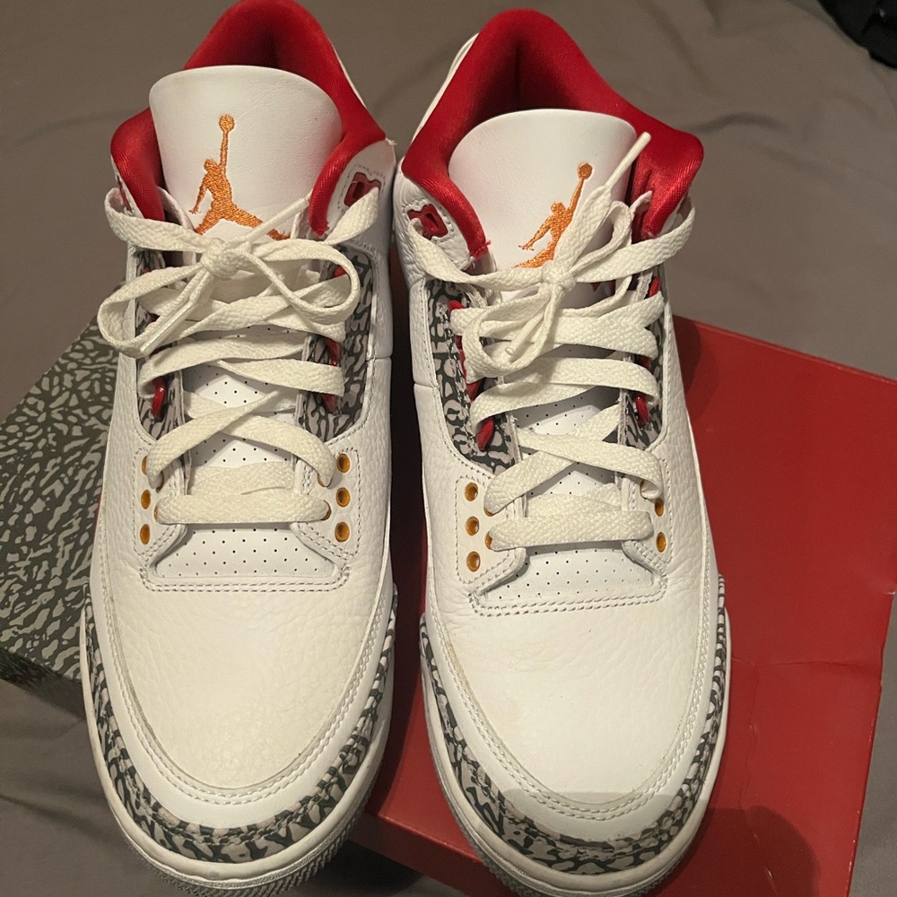 Jordan White and Red Men's Shoes